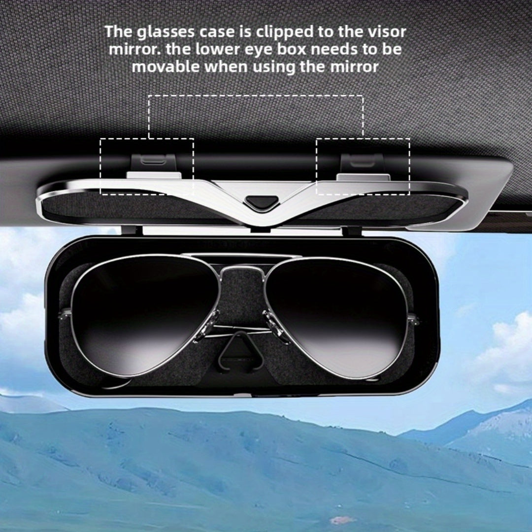 Car Travel Three-Piece Set: Push-Open Eyeglass Case, Universal Storage Case, and Secure Organizer-Complete V1102-QCZYBYJH003