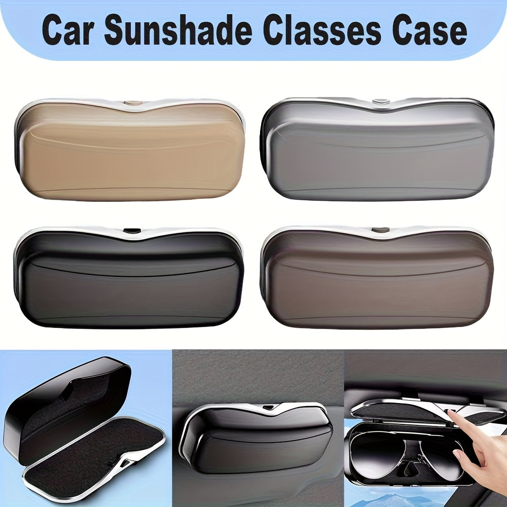 Car Travel Three-Piece Set: Push-Open Eyeglass Case, Universal Storage Case, and Secure Organizer-Complete V1102-QCZYBYJH004