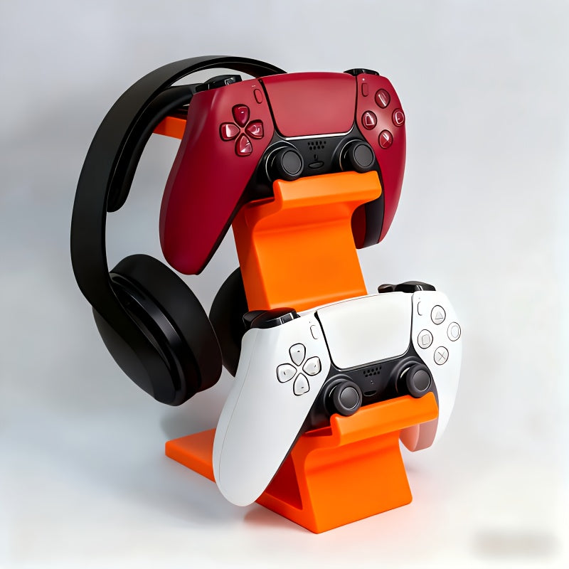 WHITE 3-in-1 PS5 and Xbox Controller Stand - Compatible with PlayStation 5/Xbox Consoles. A gaming desktop V1102-SBZJ002