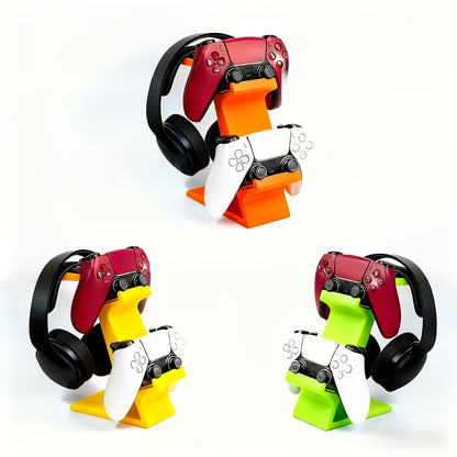 ORANGE 3-in-1 PS5 and Xbox Controller Stand - Compatible with PlayStation 5/Xbox Consoles. A gaming desktop V1102-SBZJ003