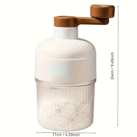 Hand-Crank Ice Maker in 10 Seconds|Anti-Slip Handle + Transparent Large Ice Box, Unlock Colorful Summer V1102-SDZBJ001