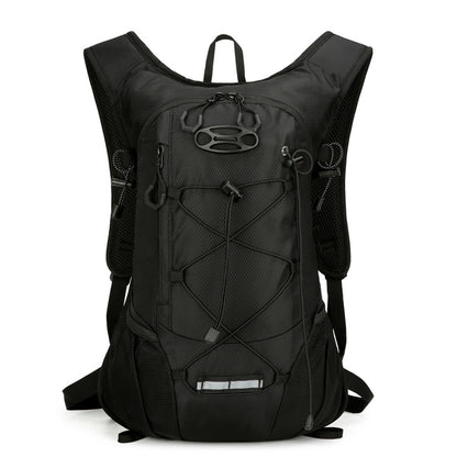 Black Large-Capacity Storage Backpack, featuring a main compartment with multiple organized pockets for V1102-SJBB002