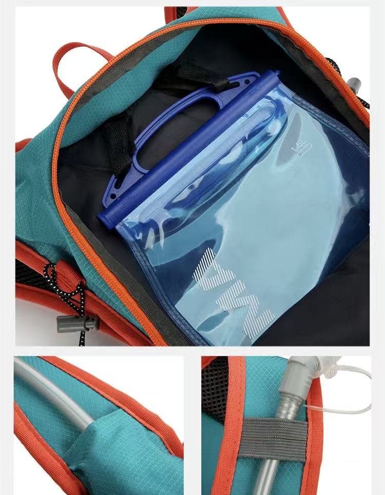Black Large-Capacity Storage Backpack, featuring a main compartment with multiple organized pockets for V1102-SJBB002