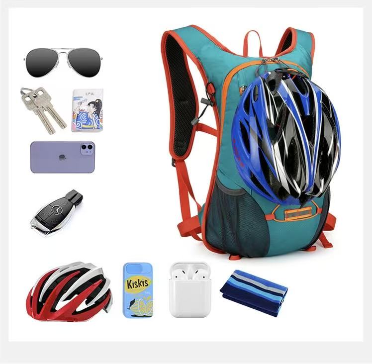 Drak bule Large-Capacity Storage Backpack, featuring a main compartment with multiple organized pockets for V1102-SJBB004