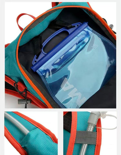 Drak bule Large-Capacity Storage Backpack, featuring a main compartment with multiple organized pockets for V1102-SJBB004