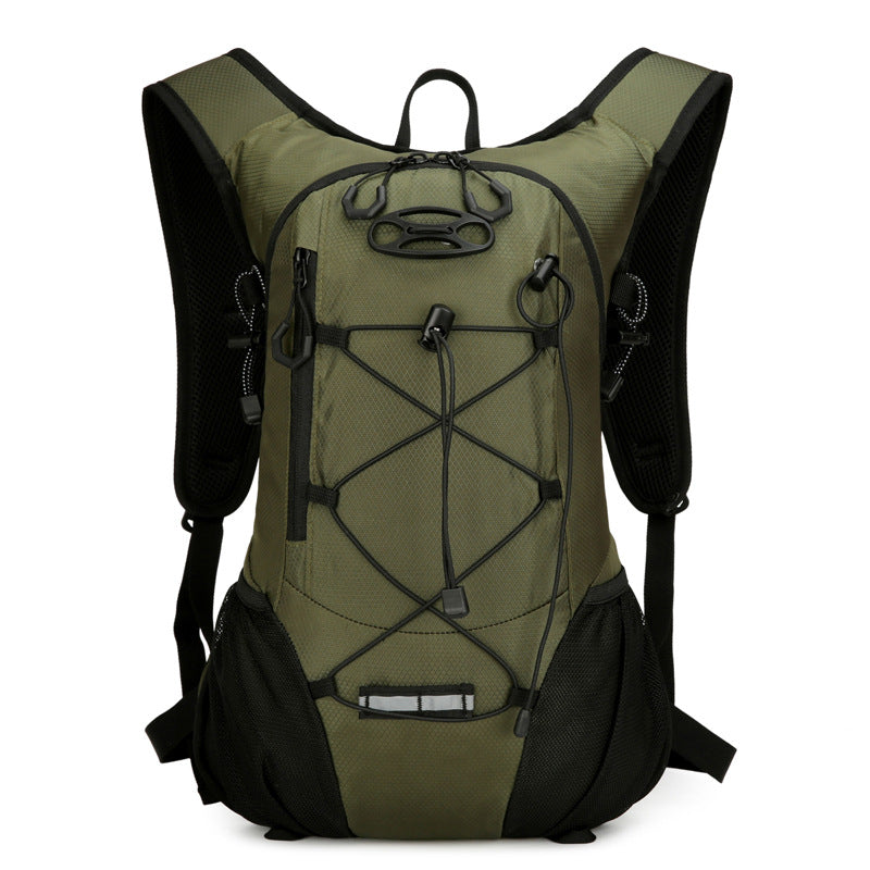Grey Large-Capacity Storage Backpack, featuring a main compartment with multiple organized pockets for V1102-SJBB006