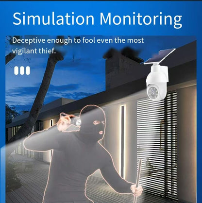 Solar sensor simulation camera light - No real monitoring function, simulated appearance design, smart sensor V1102-SYSX002