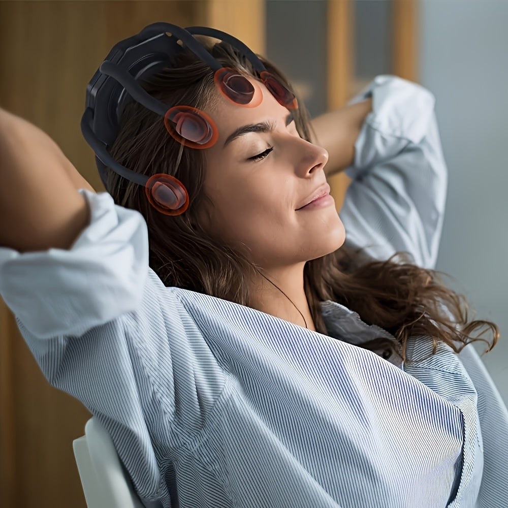 8-Claw Full-Coverage Smart Massager: Human-like Kneading, Immersive Head Relaxation V1102-TBAMY002