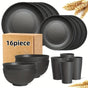 Eco-Friendly Wheat Straw Dinnerware: Stackable Design with Natural Texture, Illuminating the Sustainable V1102-XMJTZ001
