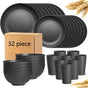 32Eco-Friendly Wheat Straw Dinnerware: Stackable Design with Natural Texture, Illuminating the Sustainable V1102-XMJTZ002