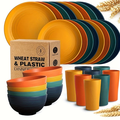 32Eco-Friendly Wheat Straw Dinnerware: Stackable Design with Natural Texture, Illuminating the Sustainable V1102-XMJTZ002