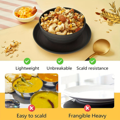 32Eco-Friendly Wheat Straw Dinnerware: Stackable Design with Natural Texture, Illuminating the Sustainable V1102-XMJTZ002