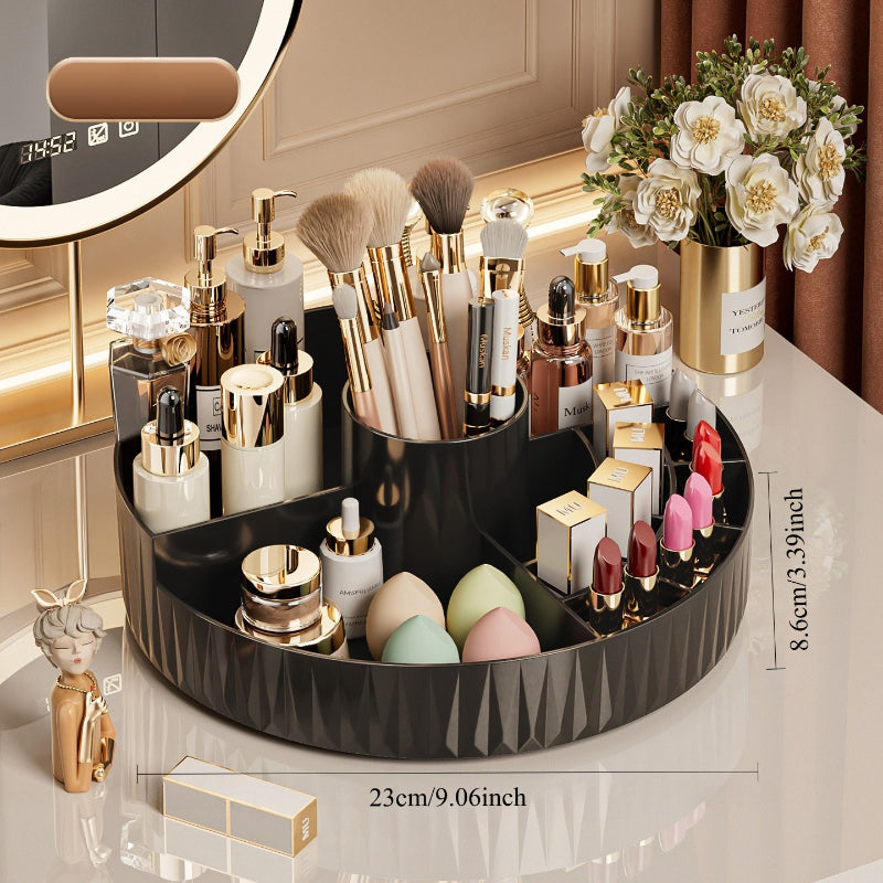 Rotatable Luxury Cosmetic Organizer Desk Large Capacity Skincare Storage Shelf Vanity Tidy Tray Cosmetic V1102-XZHZSNH009