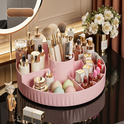 Rotatable Luxury Cosmetic Organizer Desk Large Capacity Skincare Storage Shelf Vanity Tidy Tray Cosmetic V1102-XZHZSNH009