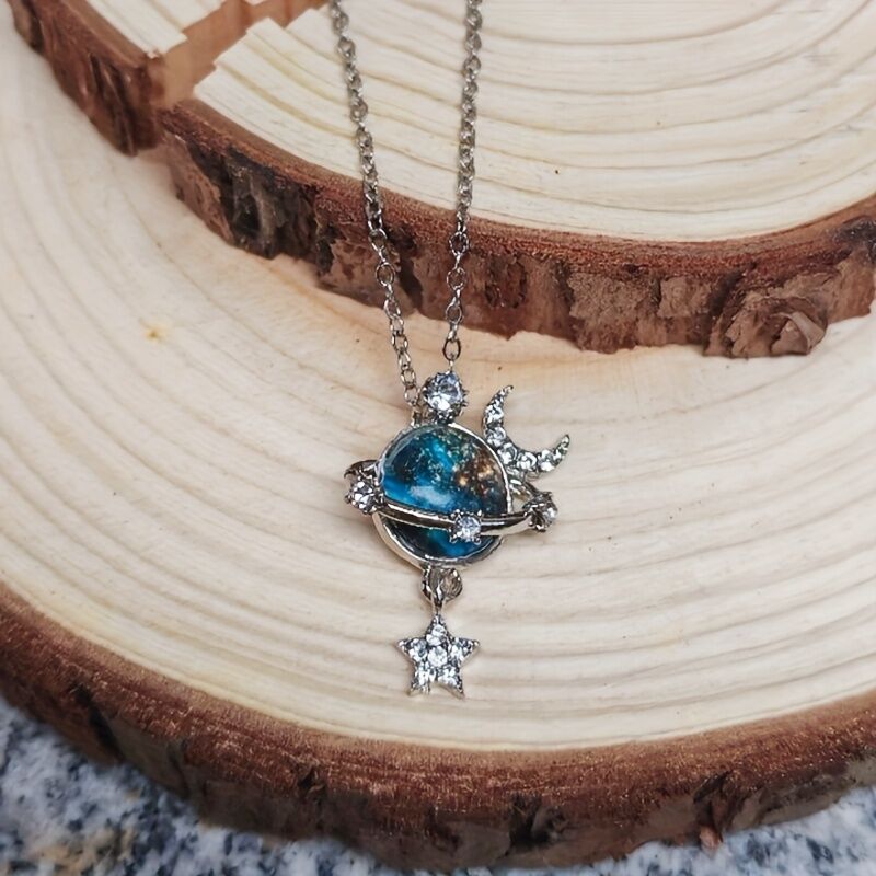 **"Whispers of Stars" - Galaxy Collarbone Chain, Gifting You a Corner of a Private Universe** V1102-XZXL001