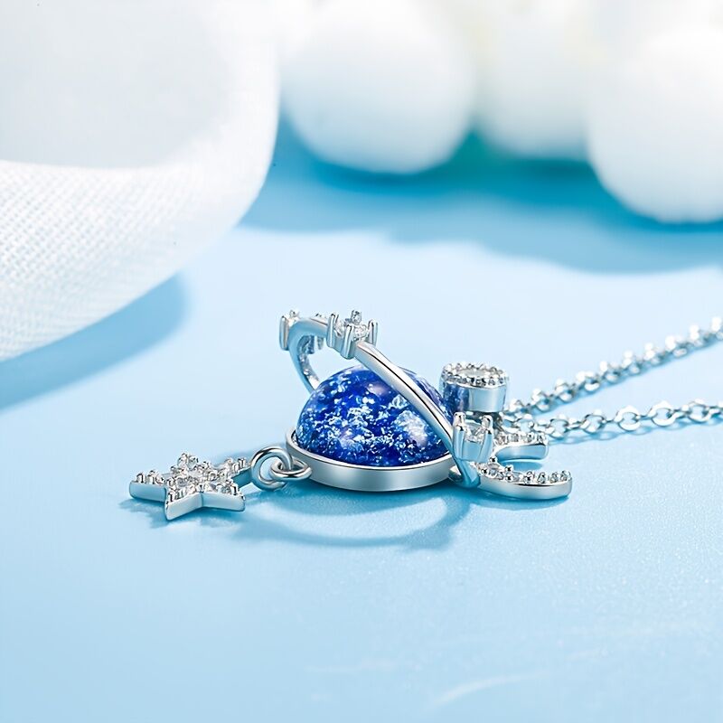 **"Whispers of Stars" - Galaxy Collarbone Chain, Gifting You a Corner of a Private Universe** V1102-XZXL001