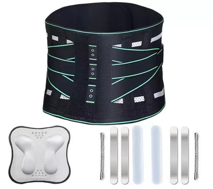 Lumbar Support Belt, featuring 8X Enhanced Lumbar Support, designed with a 3D massage pad, unisex back V1102-YBZC002