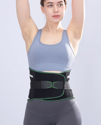 Lumbar Support Belt, featuring 8X Enhanced Lumbar Support, designed with a 3D massage pad, unisex back V1102-YBZC003