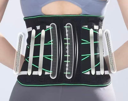 Lumbar Support Belt, featuring 8X Enhanced Lumbar Support, designed with a 3D massage pad, unisex back V1102-YBZC005