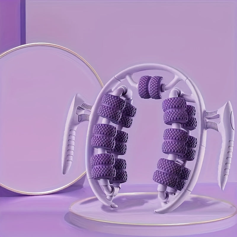 Pink 3D Water-Drop & 26-Wheel Yoga Massage Roller: Deep Muscle Relaxation and Body Shaping in One Portable V1102-YJYXJ001