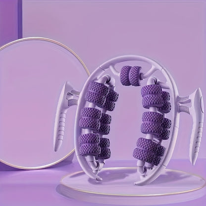 Pink 3D Water-Drop & 26-Wheel Yoga Massage Roller: Deep Muscle Relaxation and Body Shaping in One Portable V1102-YJYXJ001