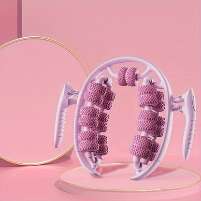 Purple 3D Water-Drop & 26-Wheel Yoga Massage Roller: Deep Muscle Relaxation and Body Shaping in One Portable V1102-YJYXJ002