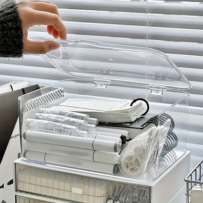 Acrylic Storage Box with Flip-Top Lid | Dustproof, Odor-Resistant, Transparent, Space-Saving, Modern Style, V1102-YKLSNH001