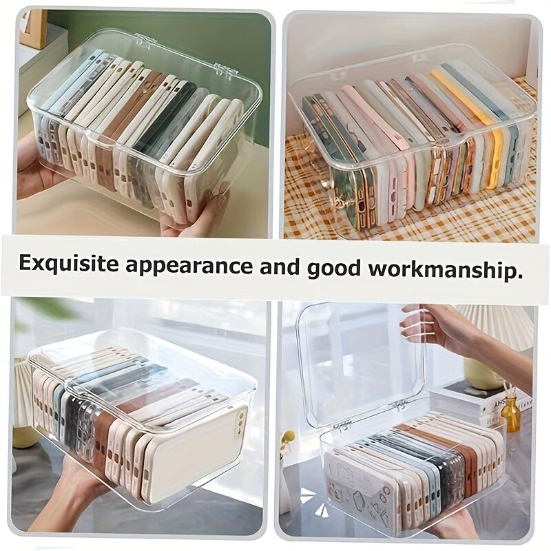 Acrylic Storage Box with Flip-Top Lid | Dustproof, Odor-Resistant, Transparent, Space-Saving, Modern Style, V1102-YKLSNH001