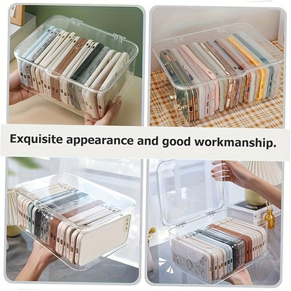 Acrylic Storage Box with Flip-Top Lid | Dustproof, Odor-Resistant, Transparent, Space-Saving, Modern Style, V1102-YKLSNH001