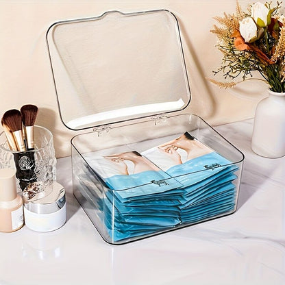 Acrylic Storage Box with Flip-Top Lid | Dustproof, Odor-Resistant, Transparent, Space-Saving, Modern Style, V1102-YKLSNH001