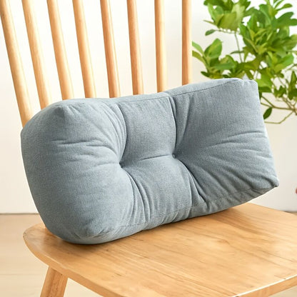 haze blue**Cloud-Touch Chenille Multi-Function Lumbar Pillow: Supports Long-Hour Sitting, Removable & V1102-YZ001