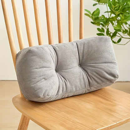 haze blue**Cloud-Touch Chenille Multi-Function Lumbar Pillow: Supports Long-Hour Sitting, Removable & V1102-YZ001
