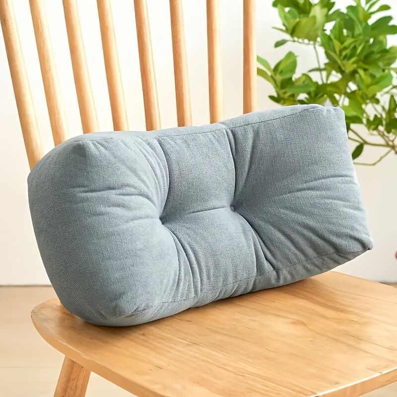 sunset orange**Cloud-Touch Chenille Multi-Function Lumbar Pillow: Supports Long-Hour Sitting, Removable & V1102-YZ002
