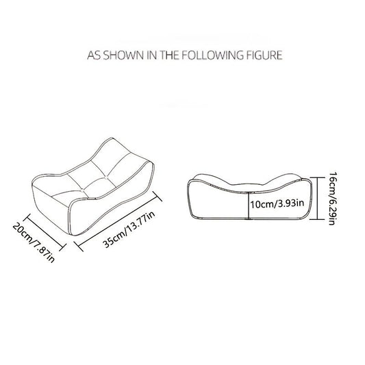 Enamel gray**Cloud-Touch Chenille Multi-Function Lumbar Pillow: Supports Long-Hour Sitting, Removable & V1102-YZ003