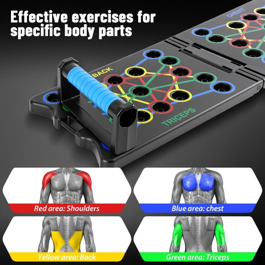 Multifunctional Folding Push-up Board, Home Fitness Push-up Stands, Versatile Home Exercise Equipment. It V1102-ZDFWCB001