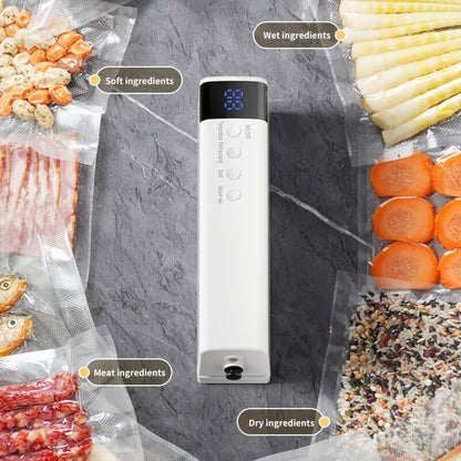 **1pc black Portable Wireless Vacuum Sealer|USB Charging Compact Design, One-Touch Sealing for Long-Lasting V1102-ZKFKJ002