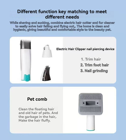 Australian Pet Hair Solution: 7-in-1 Grooming Vacuum for Clean Homes V1102-ZL-001