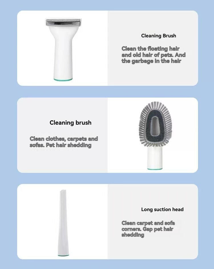 Australian Pet Hair Solution: 7-in-1 Grooming Vacuum for Clean Homes V1102-ZL-001