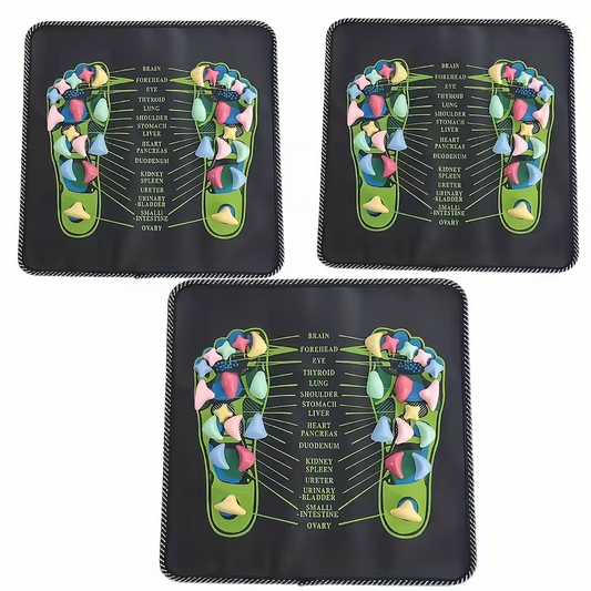1 piece of colored stone foot acupoint massage pad - Relaxation massage pad, foot therapy relaxation, no V1105-YAAM-01