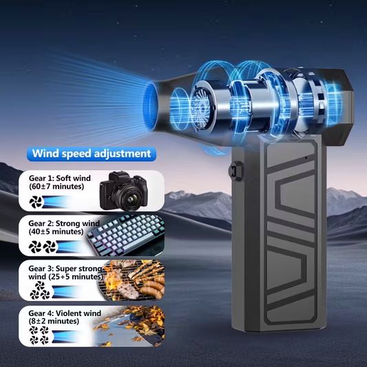 Car wireless snow blower: 130,000 RPM high-speed turbine, 4 adjustable wind speeds, Type-C charging dust V1105-YACFJ-01