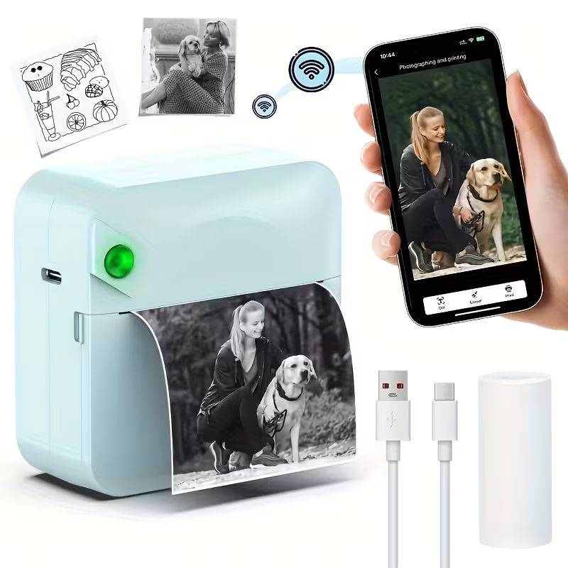 Wireless Portable Mini Thermal Printer | Multi-Scenario Printing Kit supports photos, labels, and to-do V1105-YADYJ-01