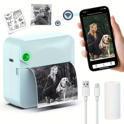 Wireless Portable Mini Thermal Printer | Multi-Scenario Printing Kit supports photos, labels, and to-do V1105-YADYJ-01