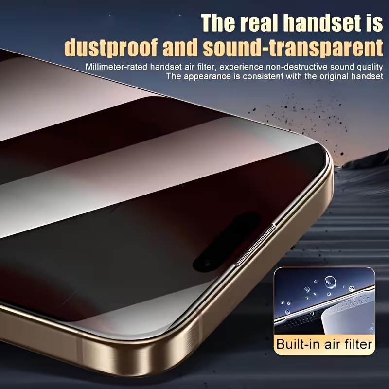 iPhone 15 Pro Max - 4-pack Full-screen Privacy Steel-Clad Glass Film V1105-YAFKM-005