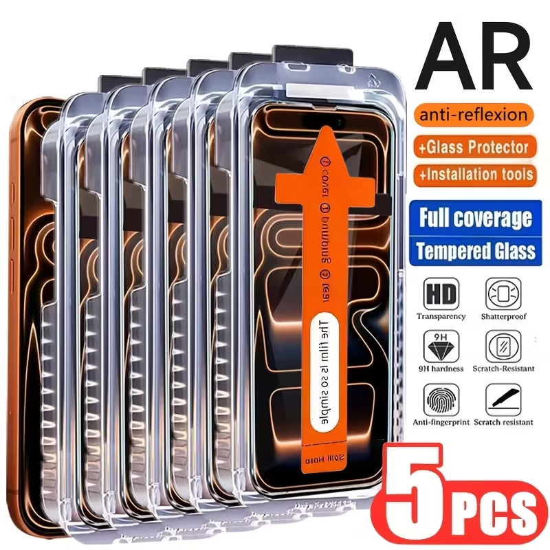 iPhone 14 Pro Max - 5 packs of high-definition protective film cases V1105-YAGHM-005
