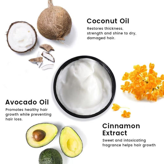 250ml Avocado & Coconut Oil Nourishing Hair Mask: Deeply moisturizing and nourishing, radiating natural V1105-YAHF-02