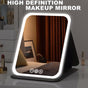 LED folding makeup mirror with light, portable travel beauty mirror with light, three-color adjustable light, V1105-YAHZJ-003