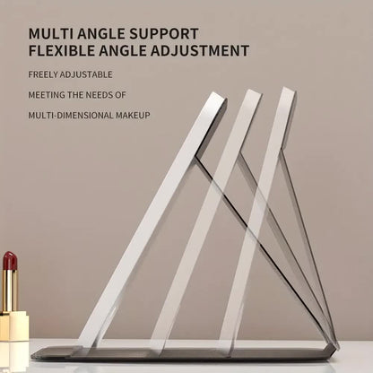 LED folding makeup mirror with light, portable travel beauty mirror with light, three-color adjustable light, V1105-YAHZJ-003