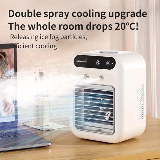 USB desktop fan and air cooler - Portable personal cooling fan, operates with USB power supply, suitable for V1105-YAKT-001