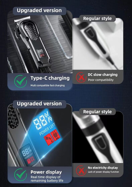 electric hair clipper two-piece set features a trendy and convenient design to meet the needs of family V1105-YALF-01