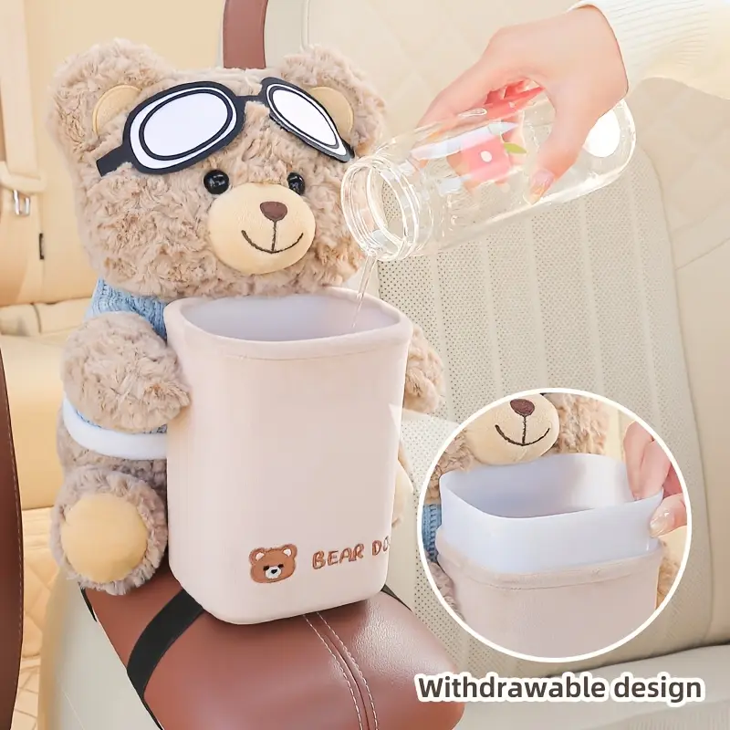 A cute car tissue holder and trash can in one, a creative car storage rack, and a car handrail for storing V1105-YALJT-001